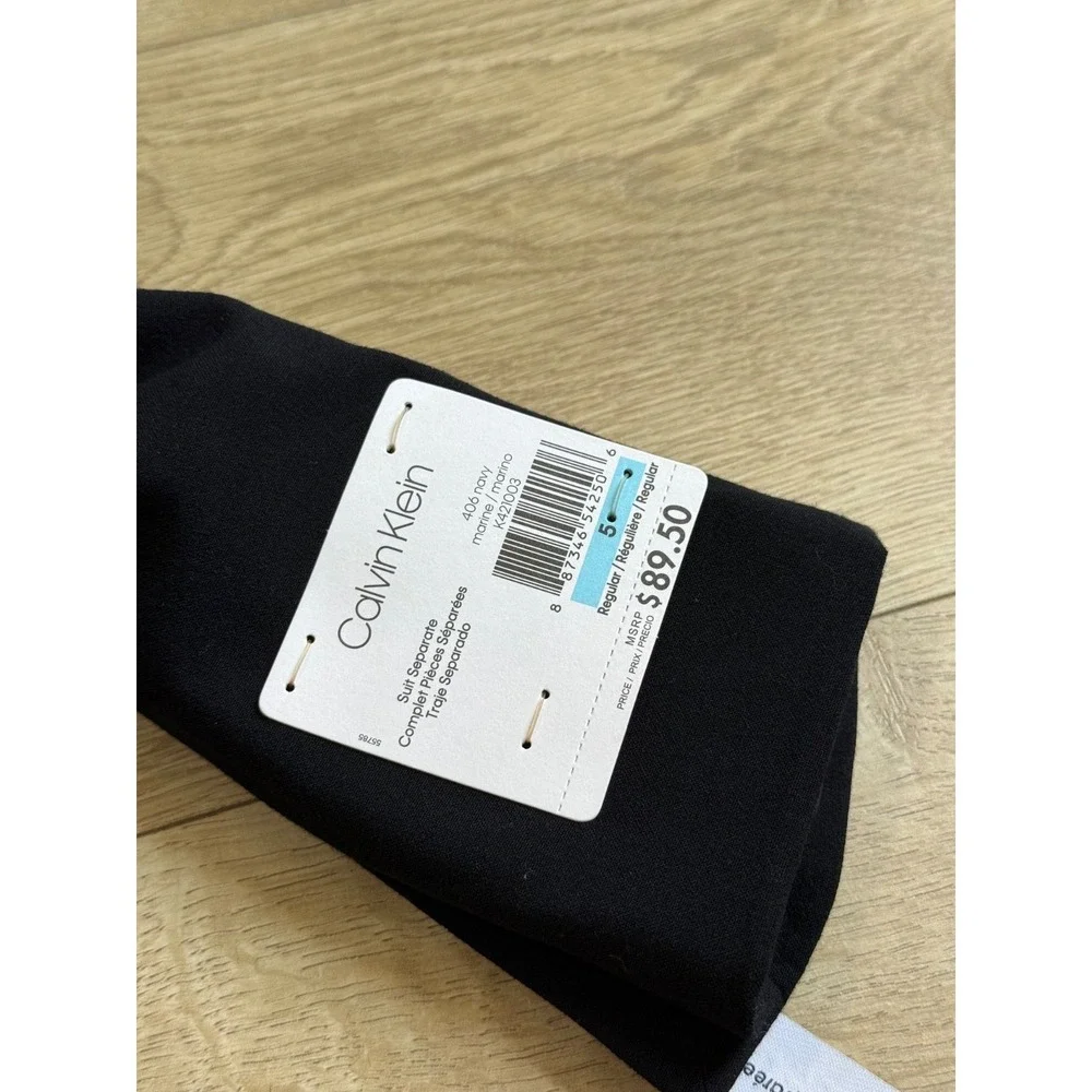 NWT Boys Calvin Klein Suit Separates Black SLIM FIT Jacket‎ Size 5 msrp $89.50